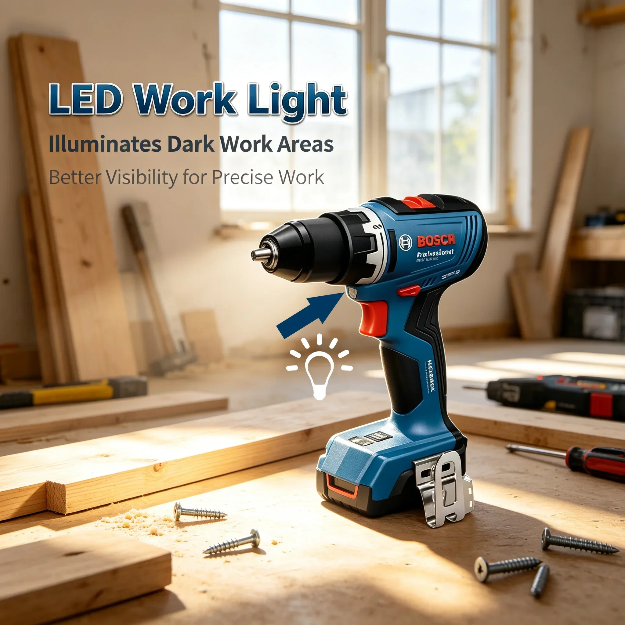 Brushless Cordless Electric Drill 18V - Furadeira Sem Fio Bosch GSR 18V-65,