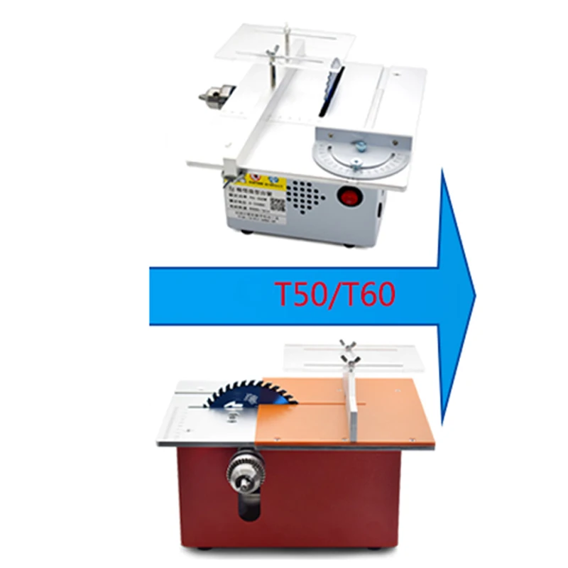 T50/t60 mini diy pequena máqui - Mini Table Saw For Woodworking avaliação e preço