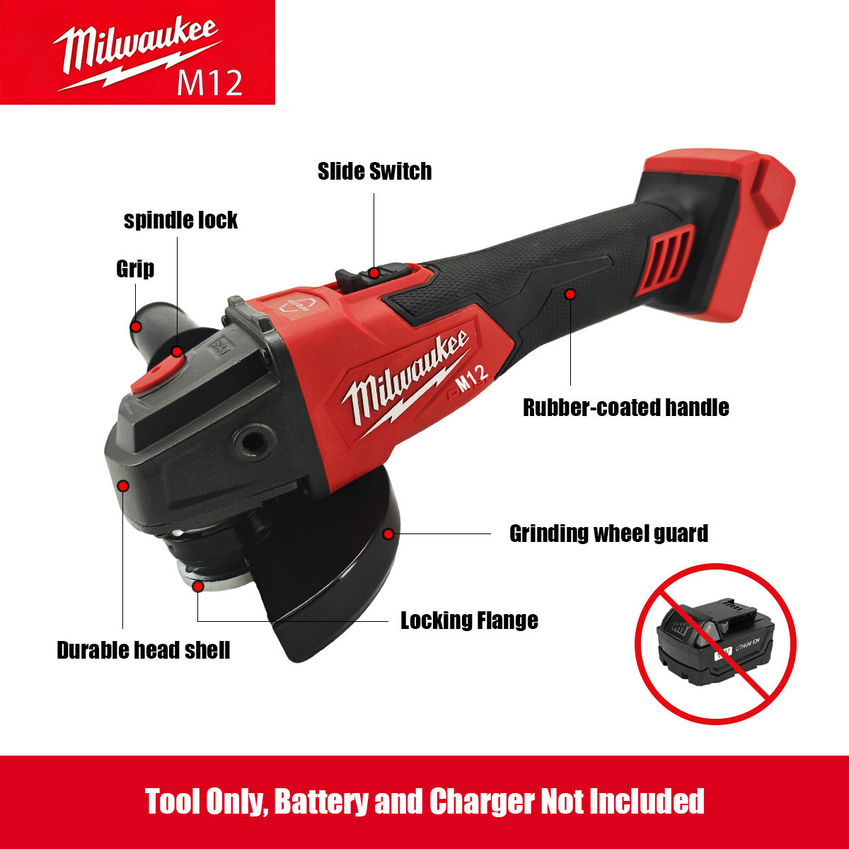 Esmerilhadeira angular sem fio - Brushless Angle Grinder Battery Powered avaliação e preço