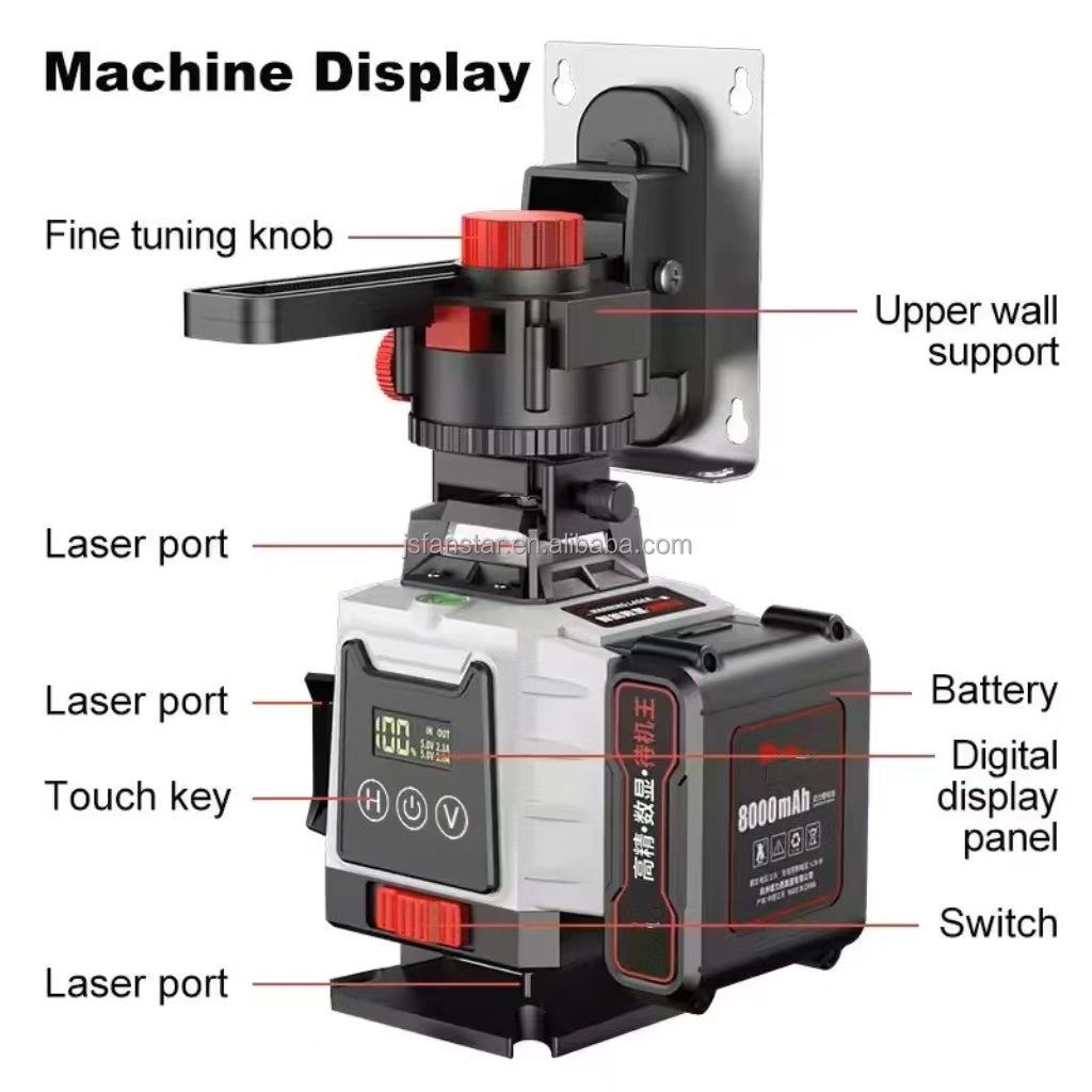 Nível a Laser Verde Digital de - Laser Level 16 Lines 4D Green avaliação e preço