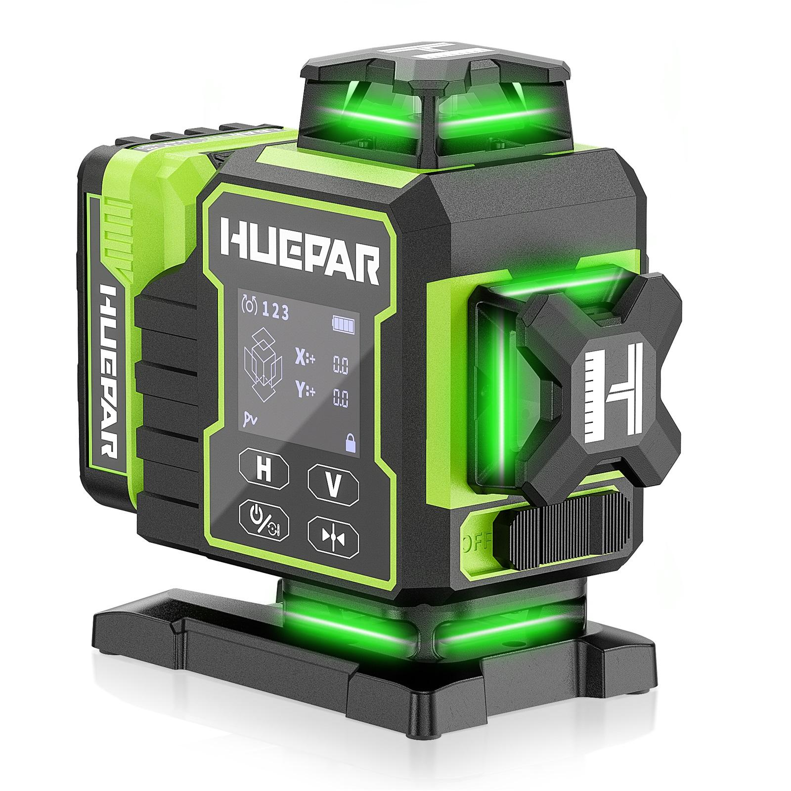 2026 Huepar W04CG Nível a Lase - Laser Level 16 Lines 4D Green avaliação e preço