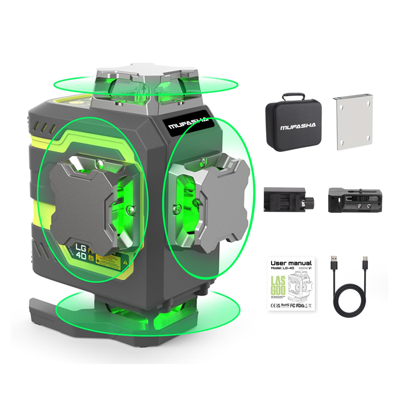 Nível a Laser de 16 Linhas 360 - Laser Level 16 Lines 4D Green avaliação e preço
