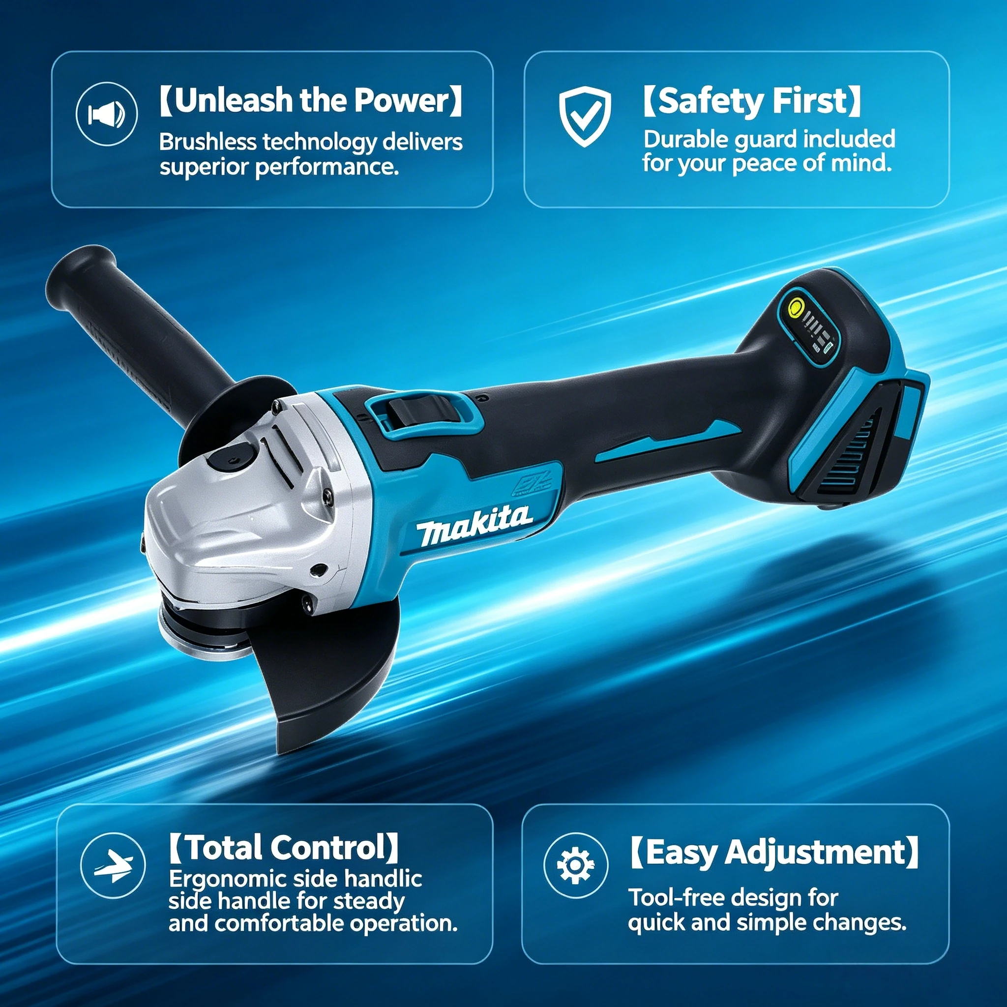 Esmerilhadeira angular sem esc - Brushless Angle Grinder Battery Powered avaliação e preço